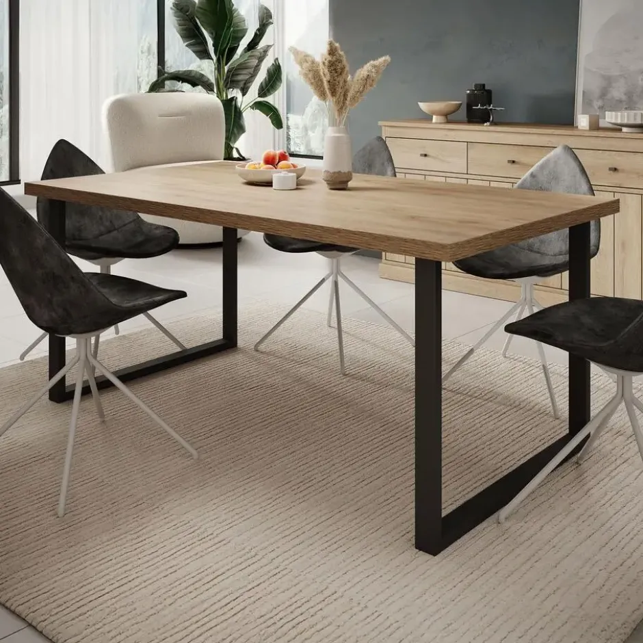 Meubella - Eetkamertafel Vince - Eiken - 180 cm
