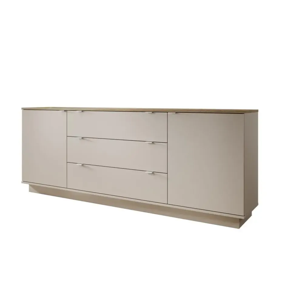 Meubella - Galeno - Dressoir - Beige - 225x41x86 cm