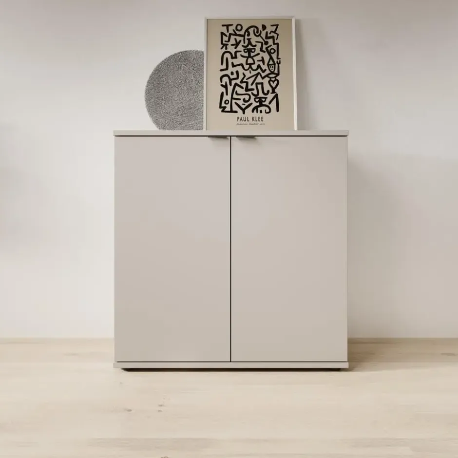 Meubella - Galeno - Dressoir - Beige - 80x34x82 cm