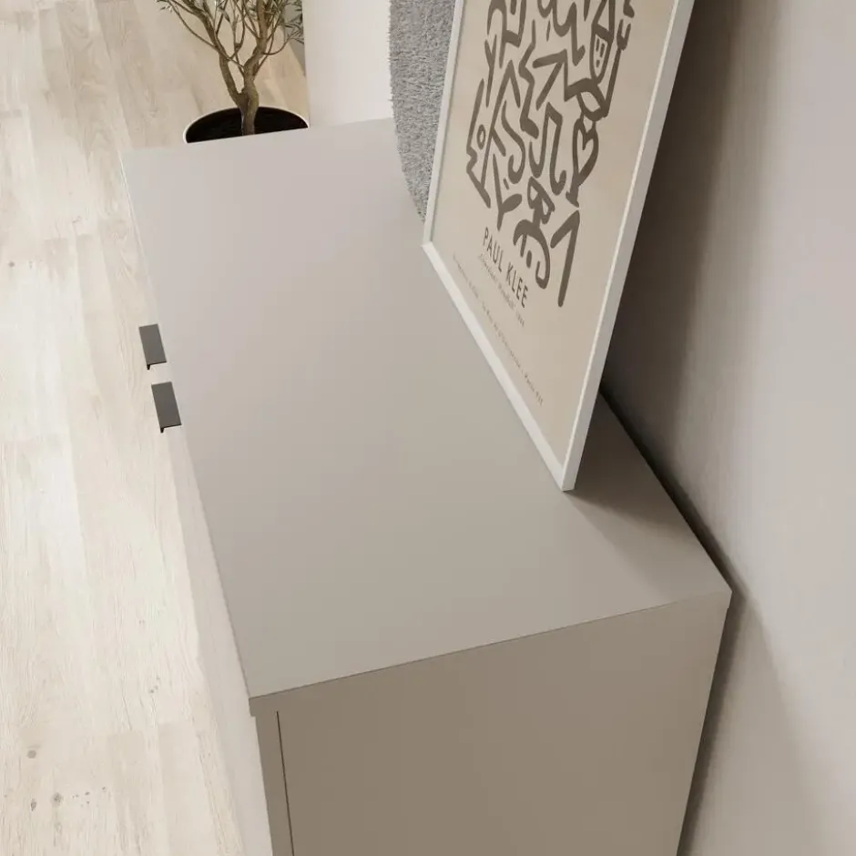 Meubella - Galeno - Dressoir - Beige - 80x34x82 cm