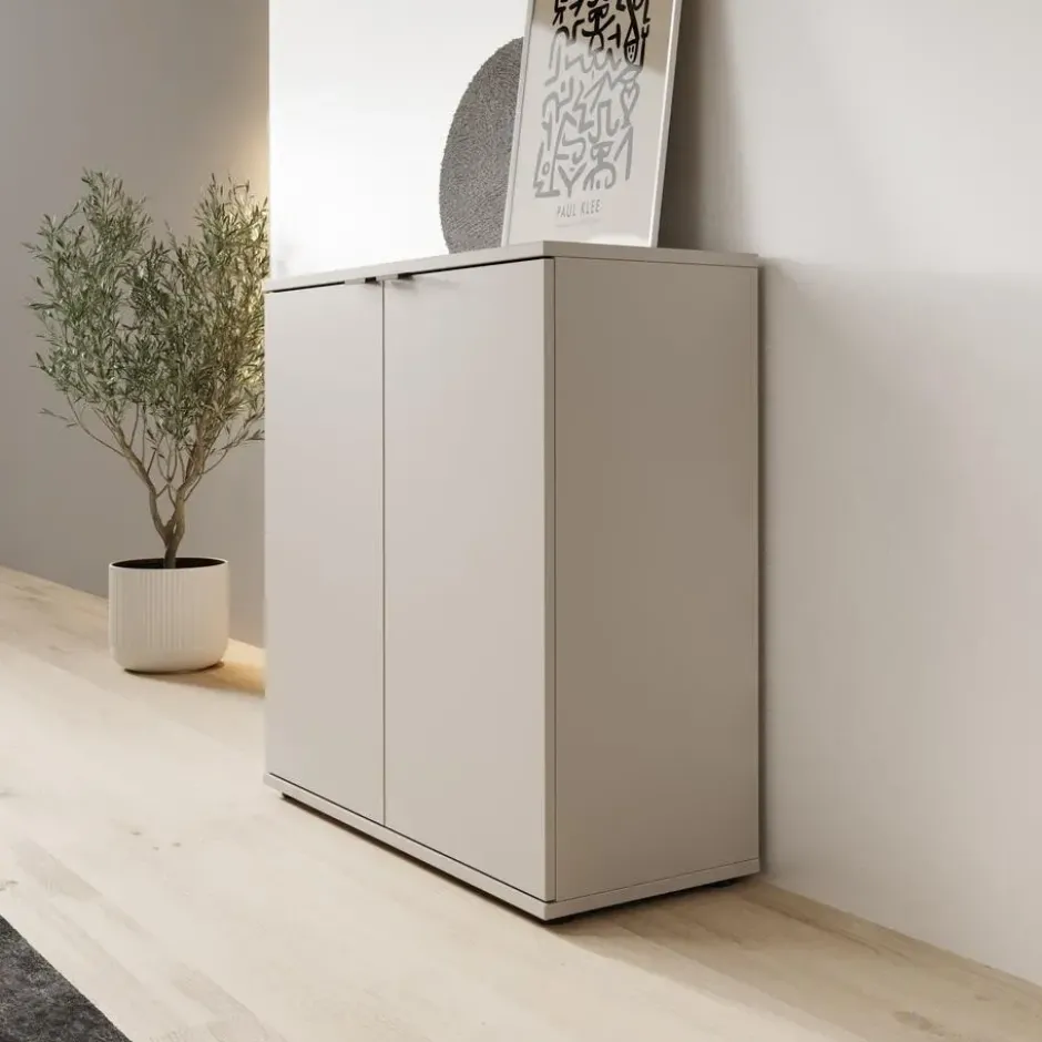 Meubella - Galeno - Dressoir - Beige - 80x34x82 cm