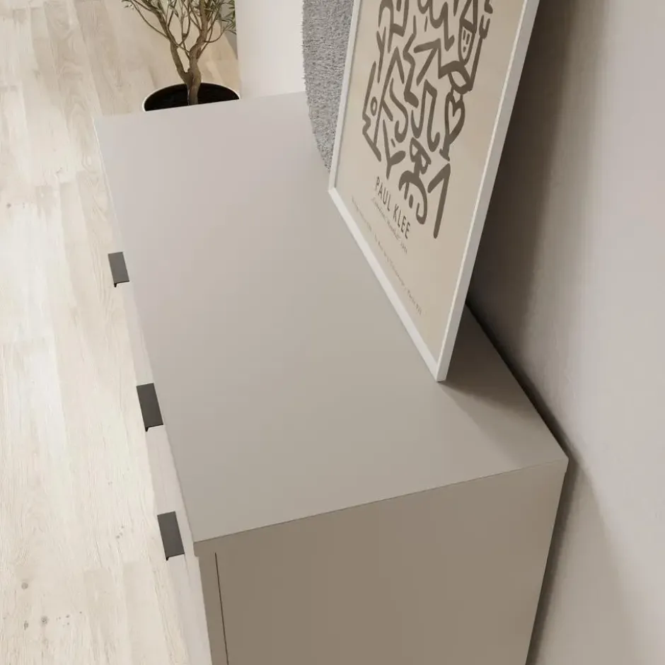 Meubella - Galeno 2 - Dressoir - Beige - 80x34x82 cm