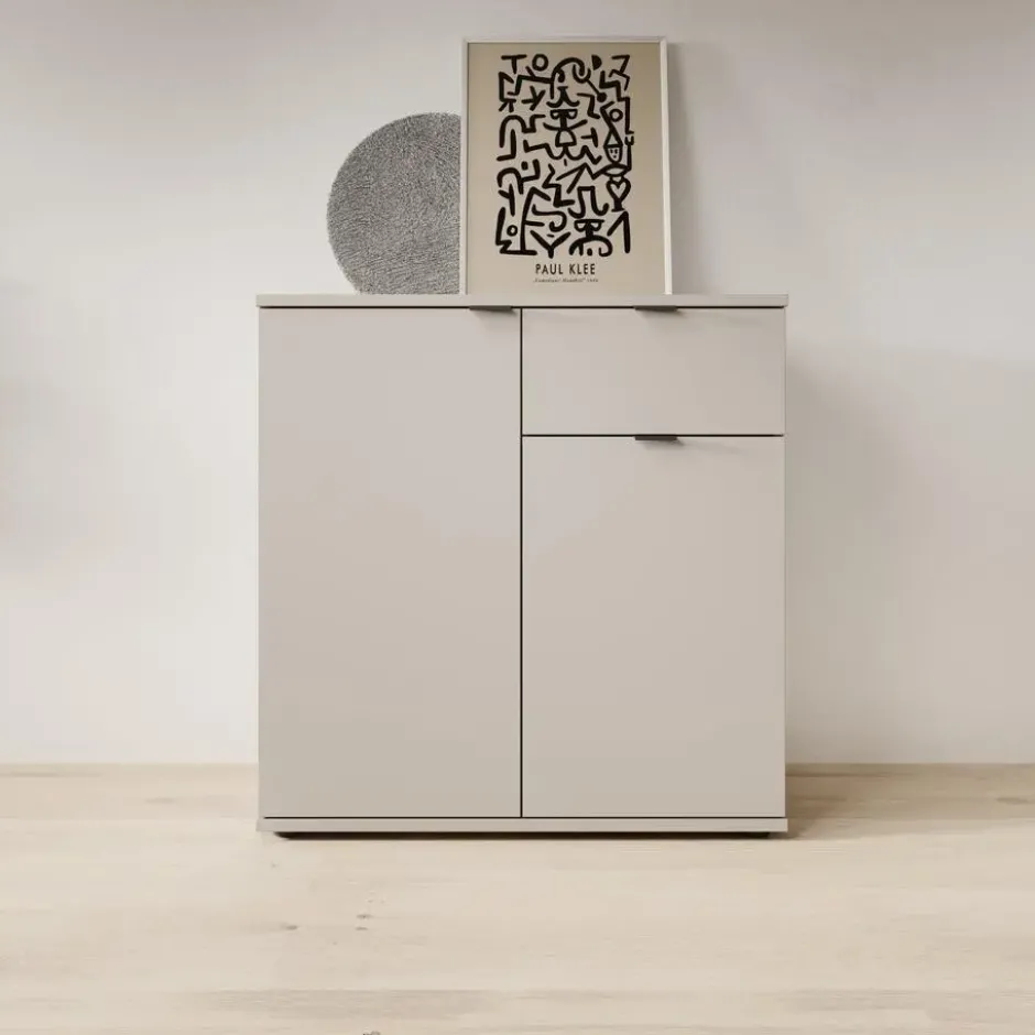 Meubella - Galeno 2 - Dressoir - Beige - 80x34x82 cm