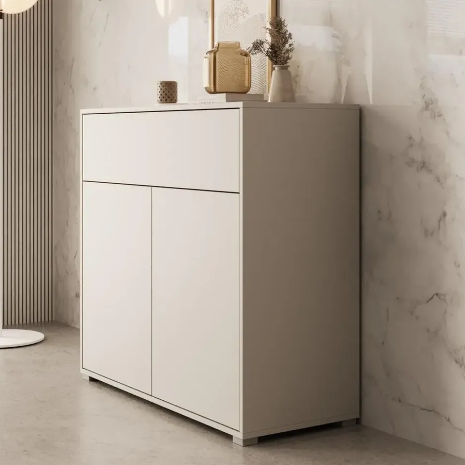 Meubella - Gideon - Dressoir - Beige - 100x40x93 cm