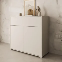 Meubella - Gideon - Dressoir - Beige - 100x40x93 cm