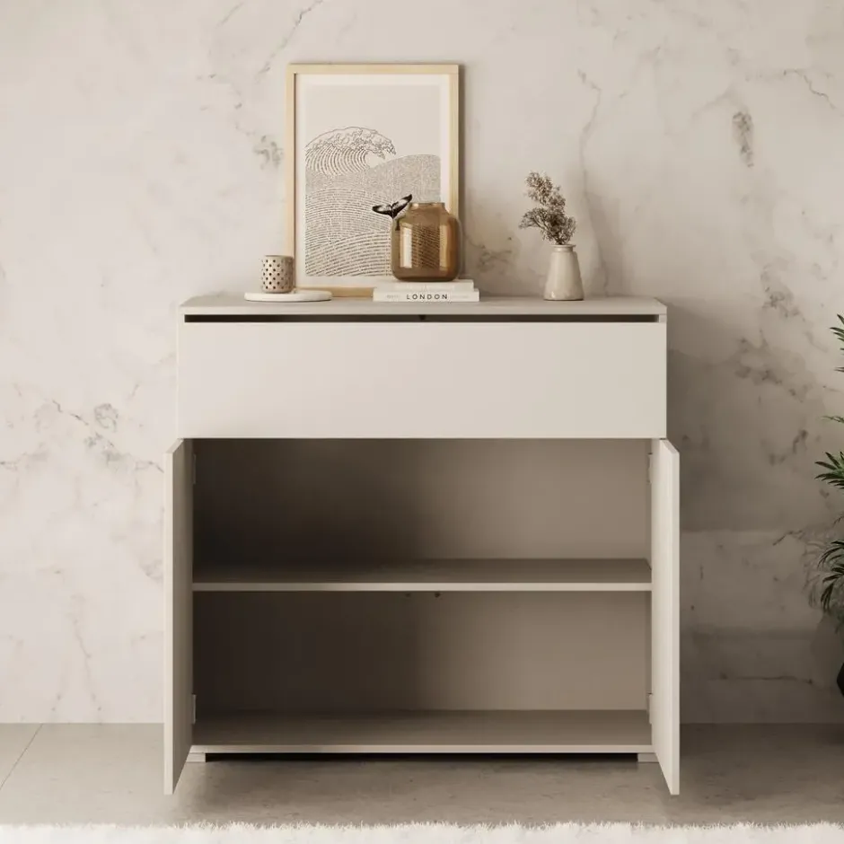 Meubella - Gideon - Dressoir - Beige - 100x40x93 cm