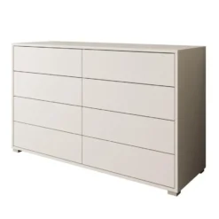 Meubella - Gideon - Ladekast 8 lades - Wit - 120x41x93 cm