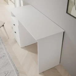 Meubella - Haroa - Bureau - Wit - 127x51x77 cm