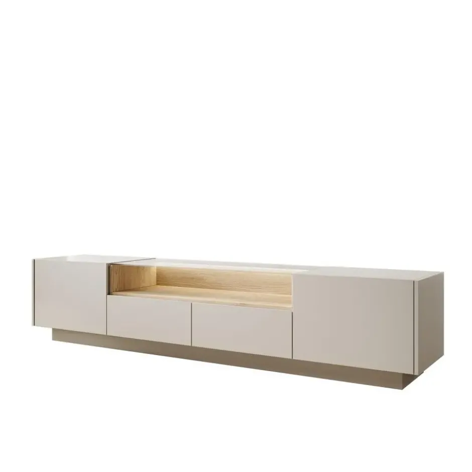 Meubella - Heath - TV-Meubel - Beige - 203x40x43 cm