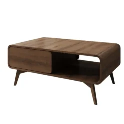 Meubella - Hoshii - Salontafel - Donker eikenpatroon - 108x65x45 cm