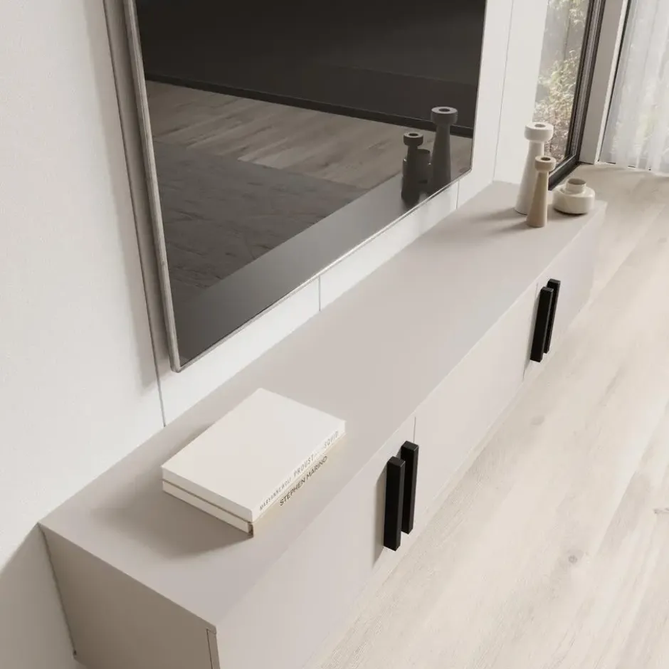 Meubella - Hydra - TV-Meubel - Beige - 180 cm