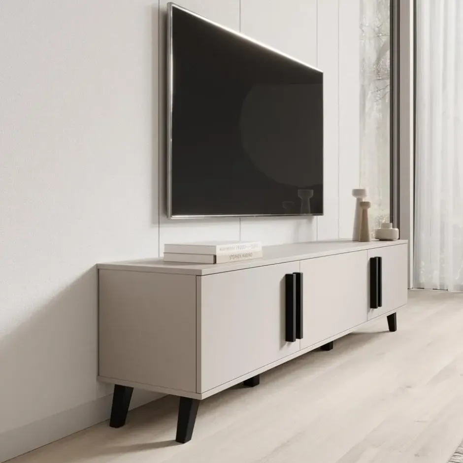Meubella - Hydra - TV-Meubel - Beige - 180 cm
