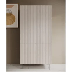 Meubella - Kledingkast Alex - Beige - 90 cm