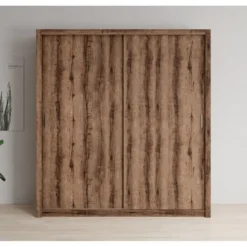 Meubella - Kledingkast Blake - Donker eiken - 200 cm