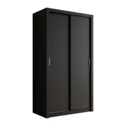 Meubella - Kledingkast Blake - Mat Zwart - 120 cm