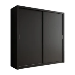 Meubella - Kledingkast Blake - Mat Zwart - 220 cm