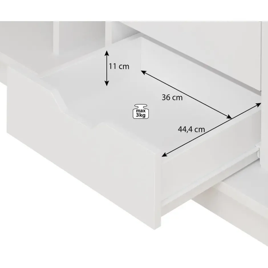 Meubella - Kledingkast Blake - Mat Zwart - 250 cm - Met spiegel