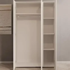 Meubella - Kledingkast Brussel - Wit - 111 cm