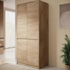 Meubella - Kledingkast Cuarto - Eiken - 91 cm