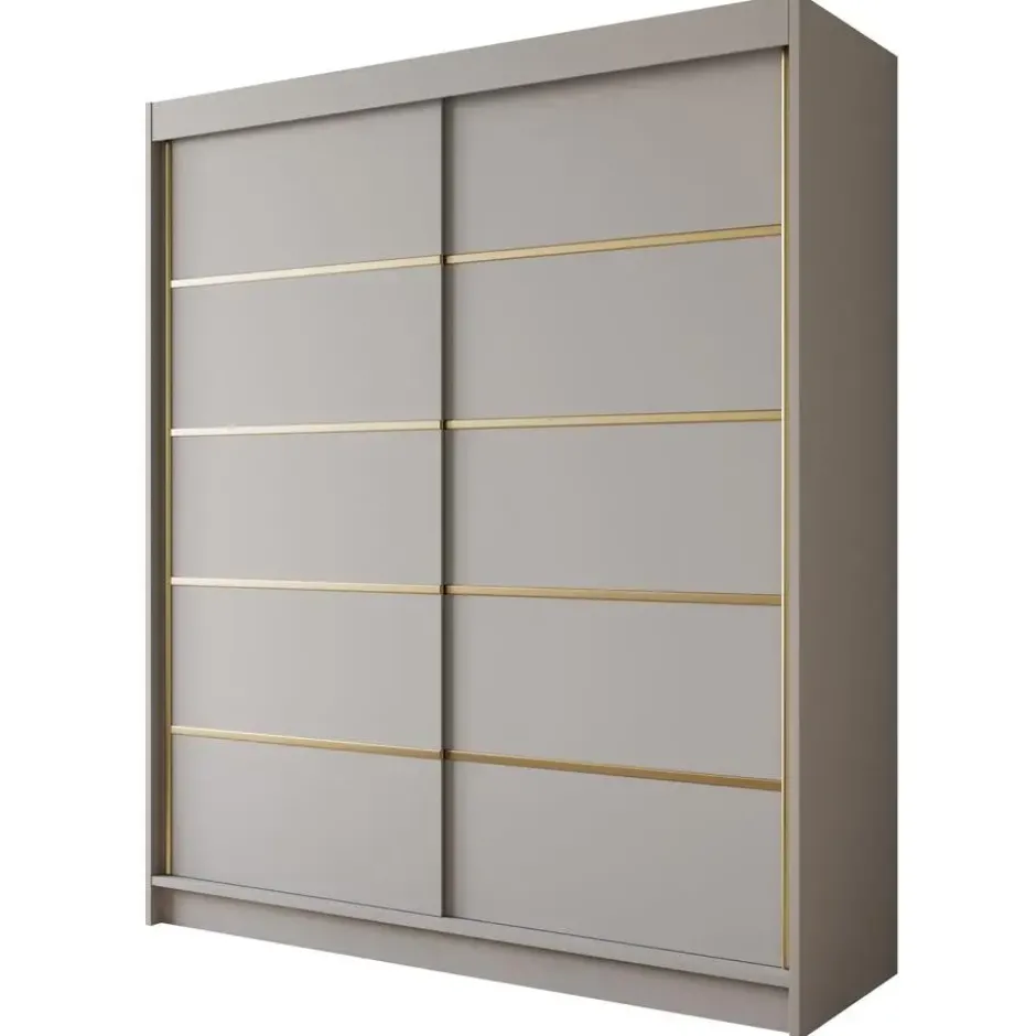 Meubella - Kledingkast Eagle - Beige - 180 cm