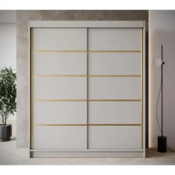 Meubella - Kledingkast Eagle - Beige - 180 cm