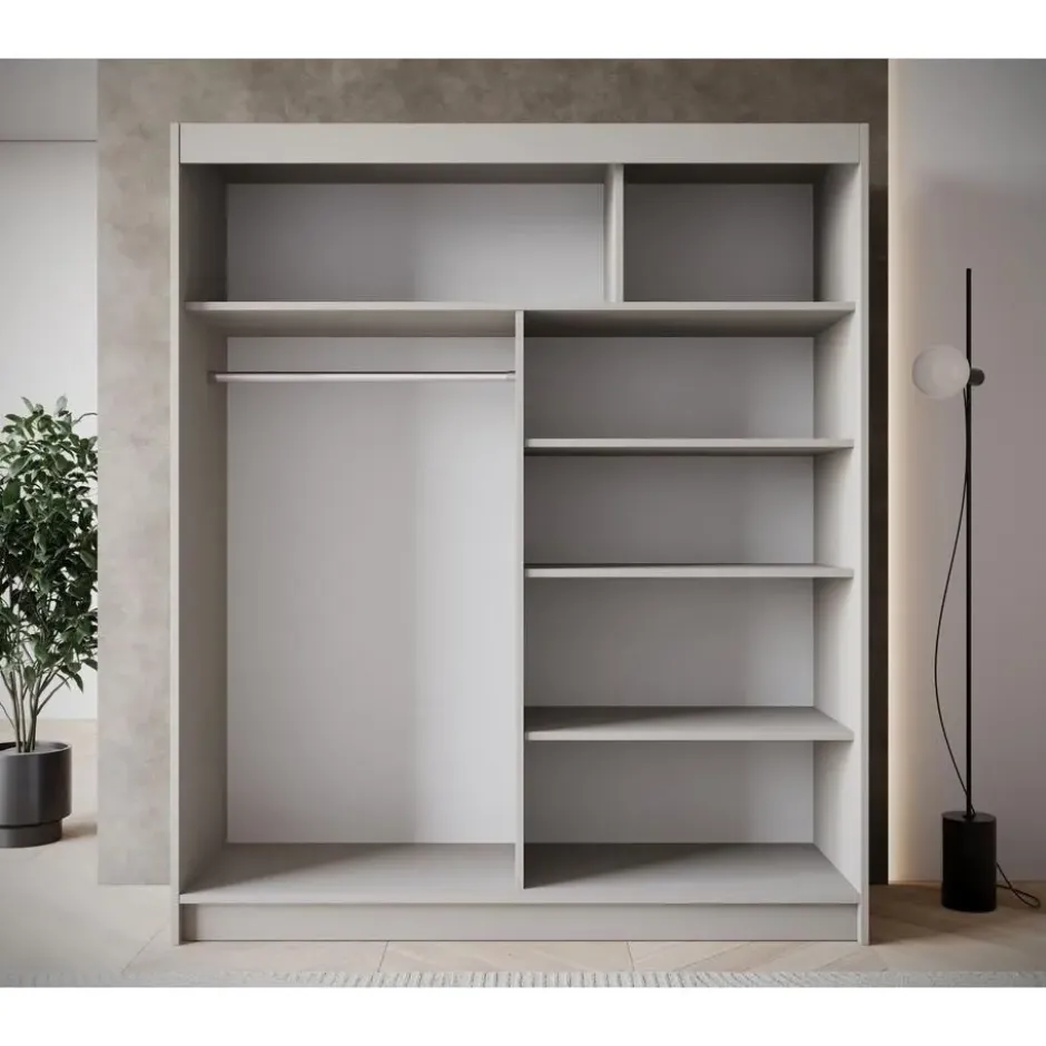 Meubella - Kledingkast Eagle - Beige - 180 cm