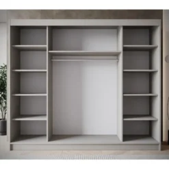 Meubella - Kledingkast Eagle - Beige - 250 cm
