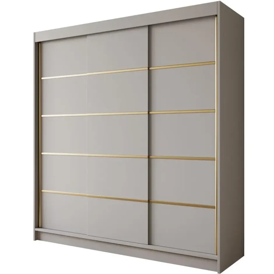 Meubella - Kledingkast Eagle - Beige - 200 cm