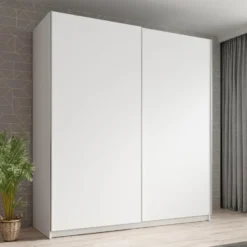 Meubella - Kledingkast Ganaro - Wit - 180 cm