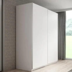 Meubella - Kledingkast Ganaro - Wit - 180 cm