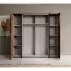Meubella - Kledingkast Kassel - Old wood - Grijs - 200 cm