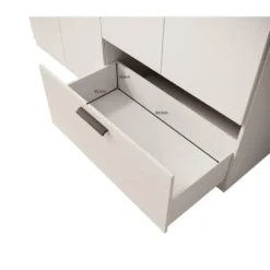 Meubella - Kledingkast Lillian - Wit - 225 cm
