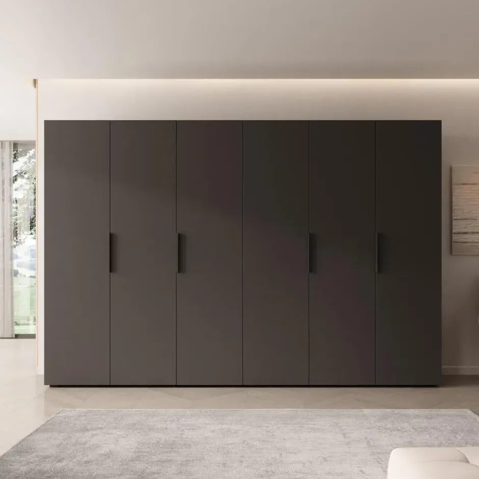 Meubella - Kledingkast Marquesa - Zwart - 300 cm