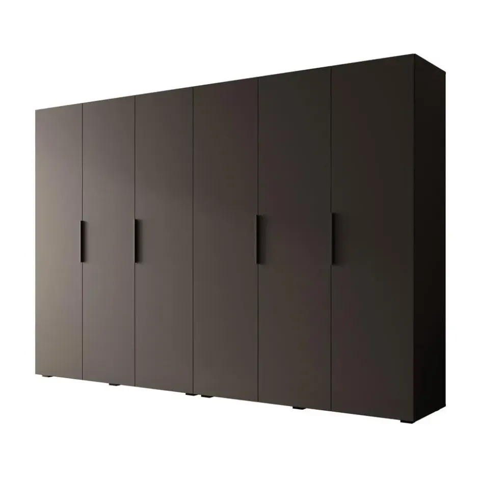 Meubella - Kledingkast Marquesa - Zwart - 300 cm