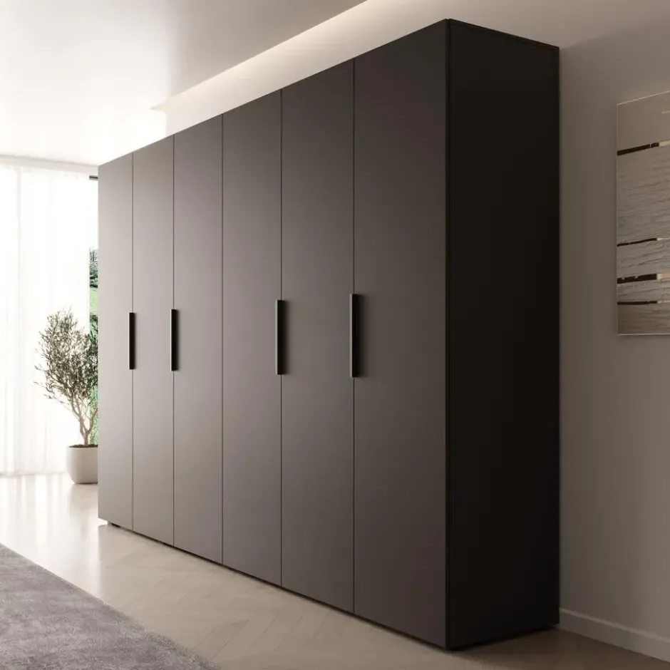 Meubella - Kledingkast Marquesa - Zwart - 300 cm