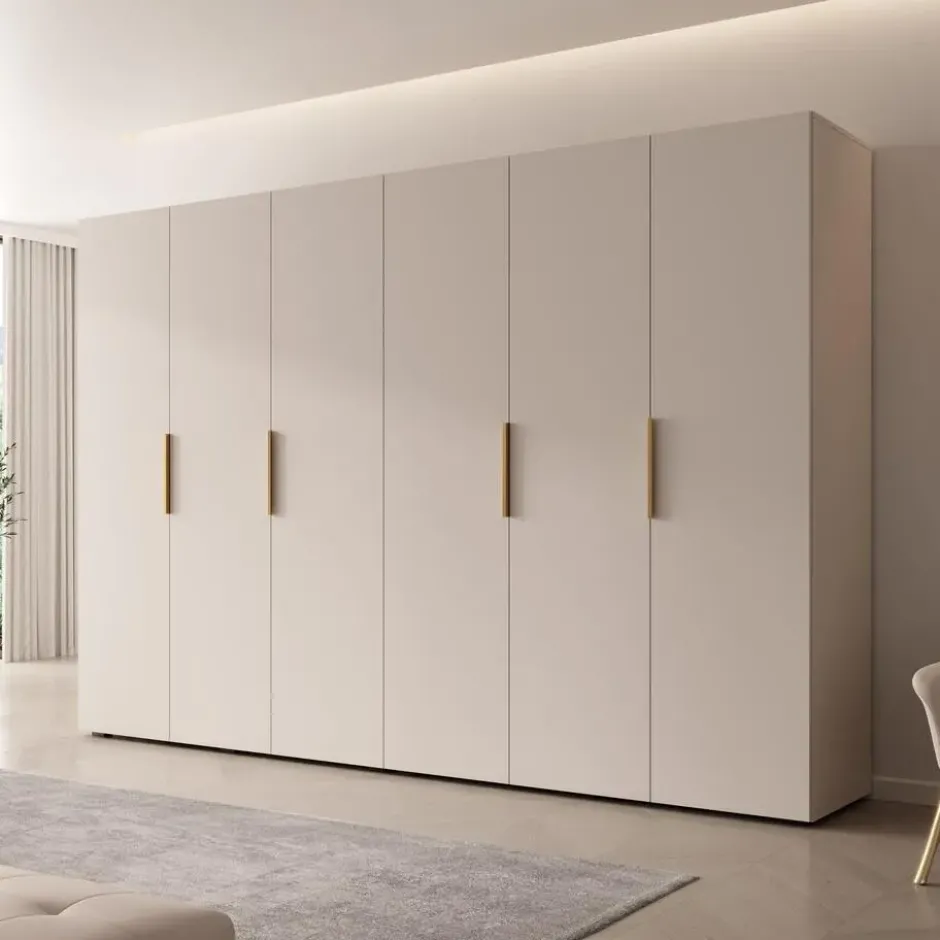 Meubella - Kledingkast Marquesa - Beige - 300 cm