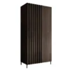 Meubella - Kledingkast Paz - Donkerbruin eiken - 92 cm
