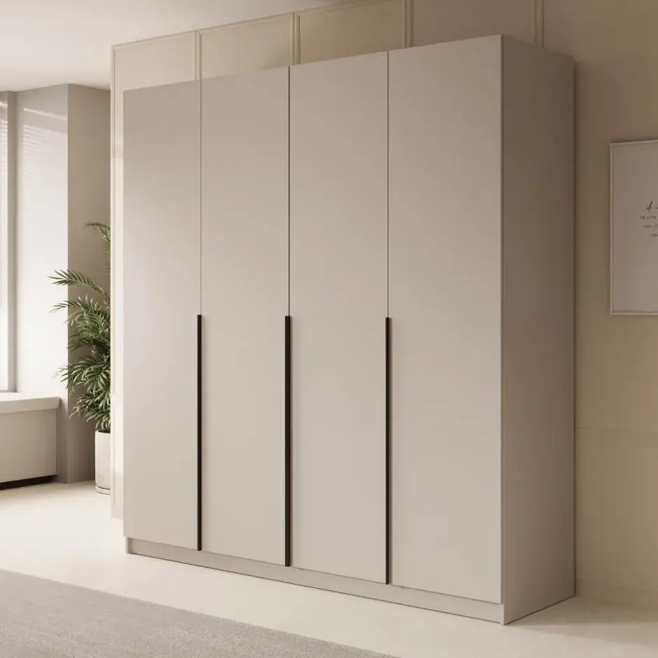 Meubella - Kledingkast Sabre - Beige - 200 cm