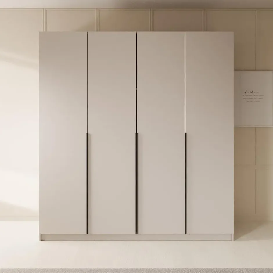 Meubella - Kledingkast Sabre - Beige - 200 cm