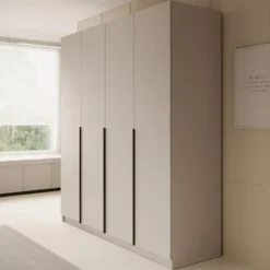 Meubella - Kledingkast Sabre - Beige - 200 cm