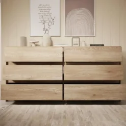 Meubella - Ladekast Cuarto - Eiken - 181 cm