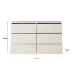 Meubella - Ladekast Gideon - Beige - 120 cm