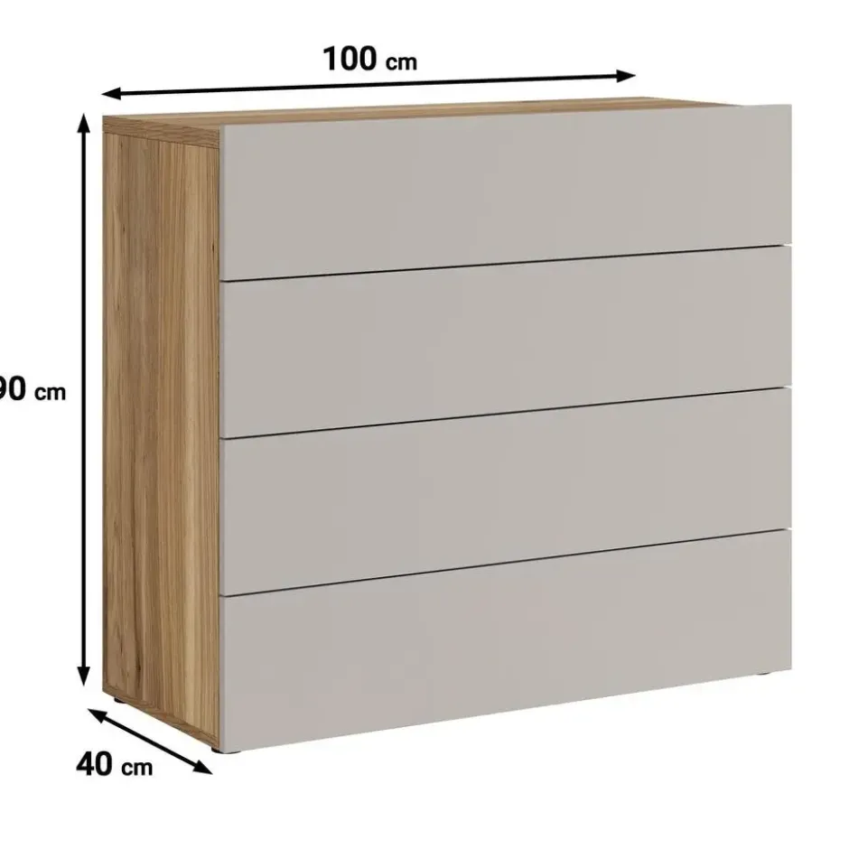Meubella - Ladekast Innocent - Beige - 100 cm