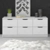 Meubella - Ladekast Kennedy - Wit - 120 cm