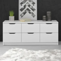 Meubella - Ladekast Kennedy - Wit - 120 cm