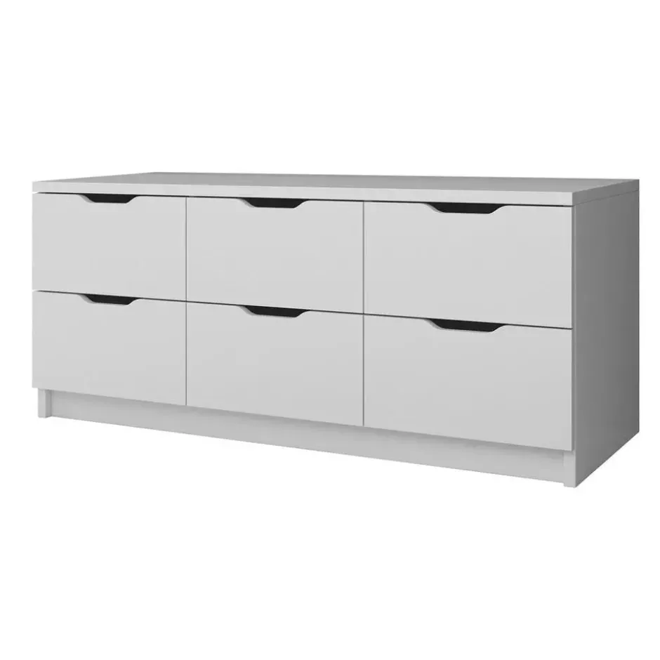 Meubella - Ladekast Kennedy - Wit - 120 cm