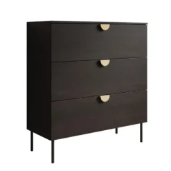 Meubella - Ladekast Monor - Zwart eiken - 100 cm