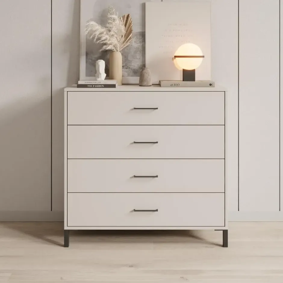 Meubella - Ladekast Vidor - Beige - 93 cm