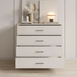 Meubella - Ladekast Vidor - Beige - 93 cm