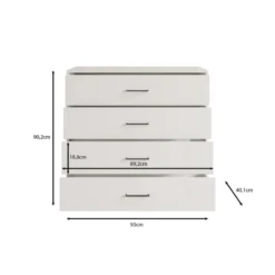 Meubella - Ladekast Vidor - Beige - 93 cm